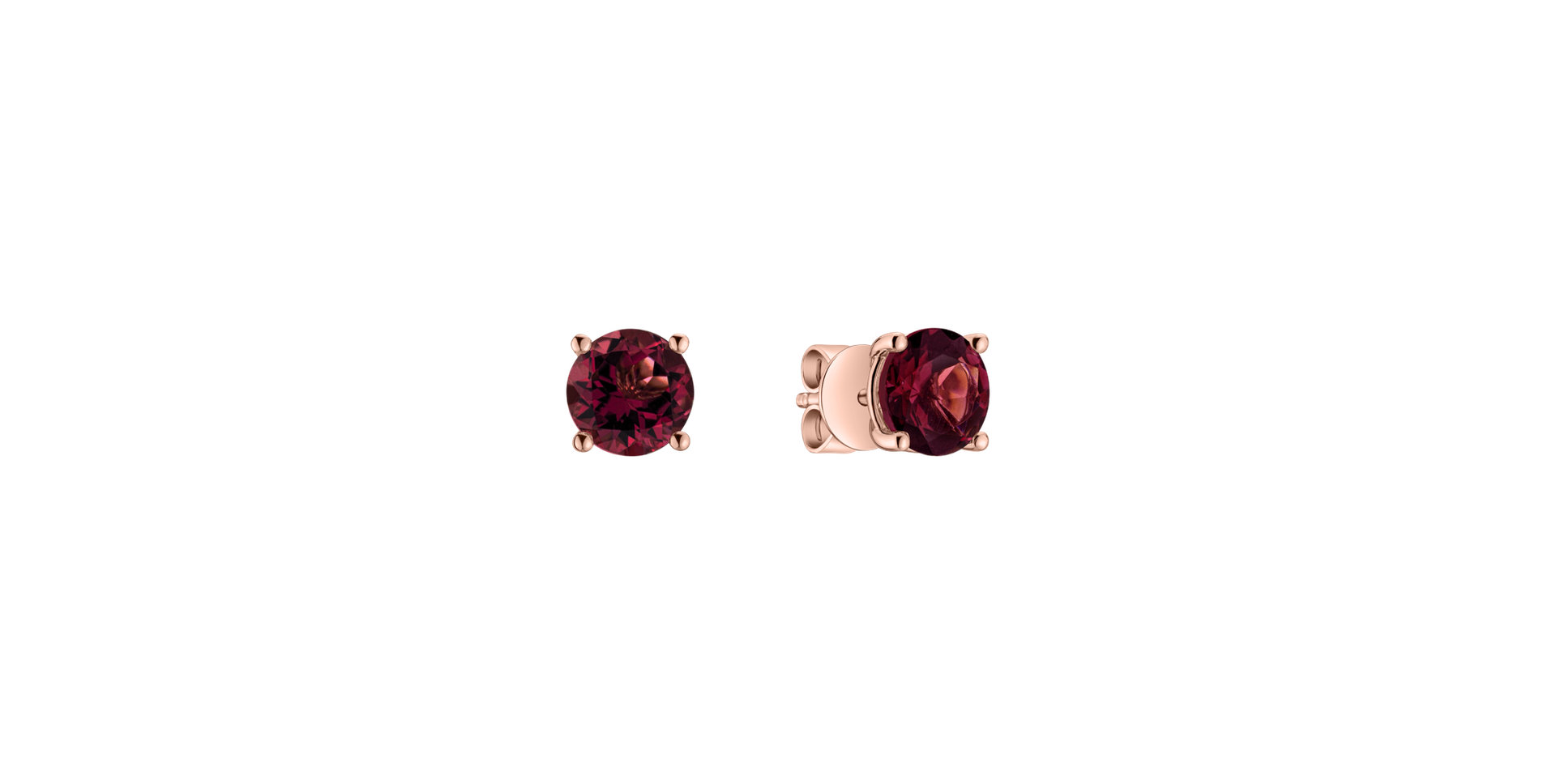 Earrings with Rhodolite Virginia Love
