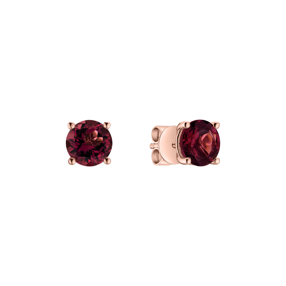 Earrings with Rhodolite Virginia Love
