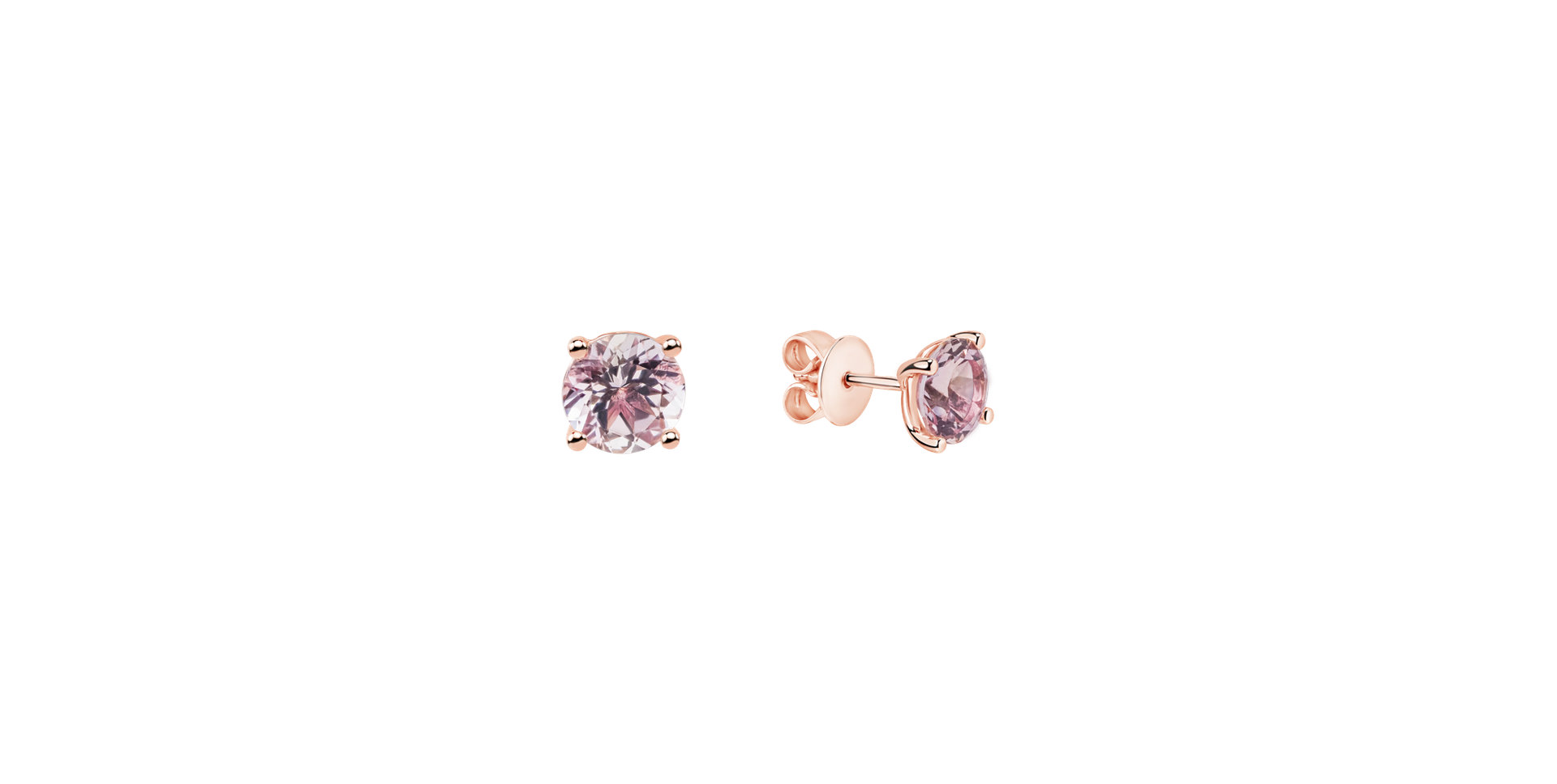 Earrings with Morganite Virginia Sparkle
