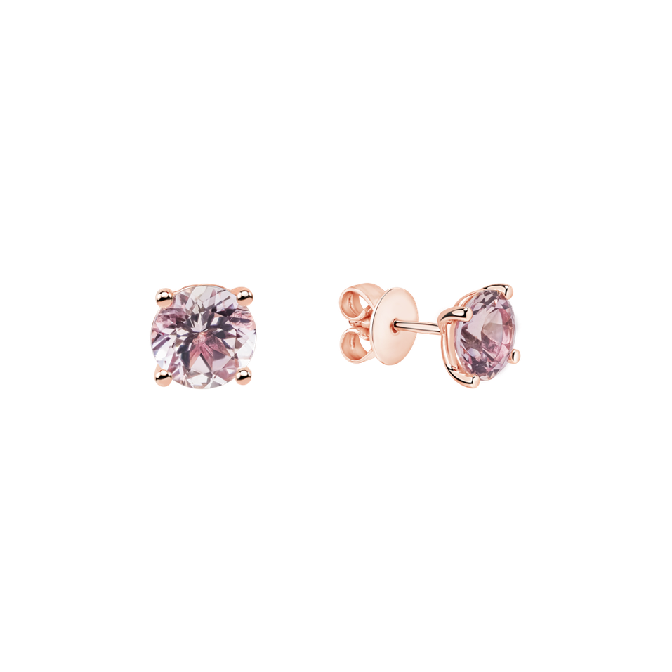 Earrings with Morganite Virginia Sparkle