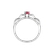 Diamond ring with Ruby Blazing Heart3