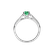 Ring with Diamonds and Emerald Luciano3