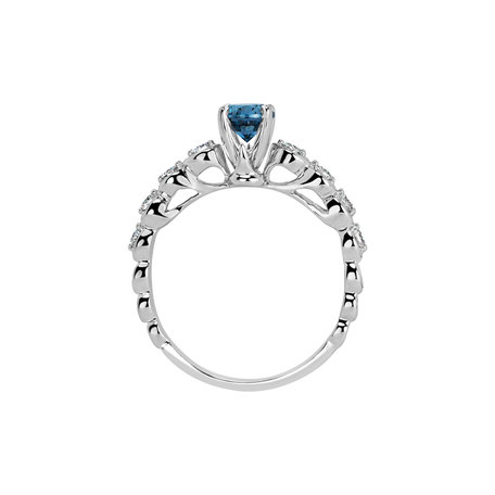 Ring with blue diamonds and white diamonds Regal Lie