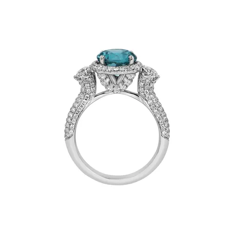 Diamond ring with Tourmalíne Nicolina