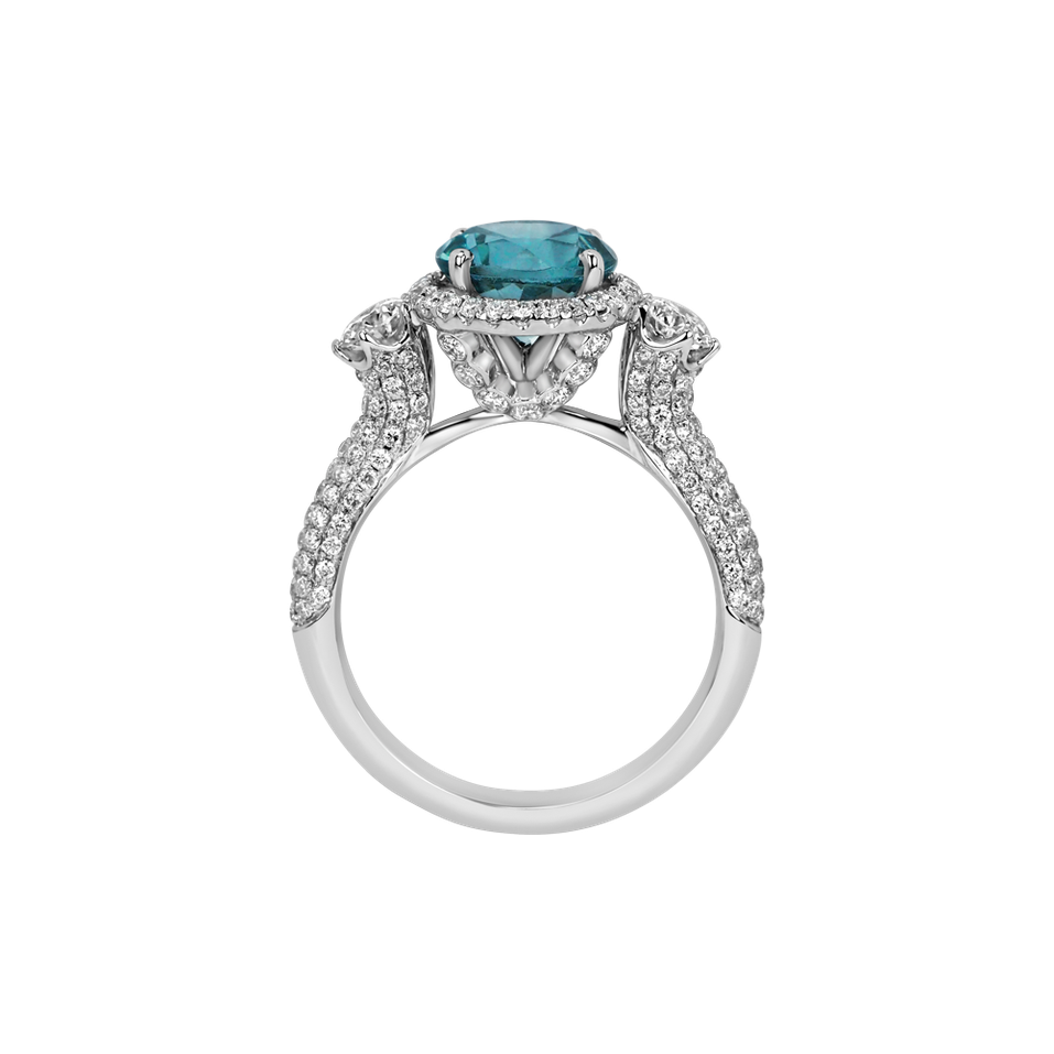 Diamond ring with Tourmalíne Nicolina