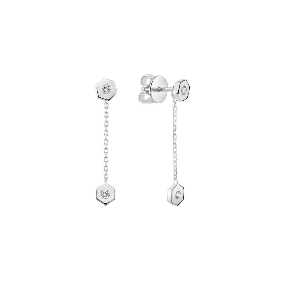 Diamond earrings HexaTwin