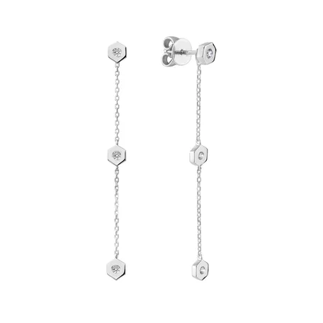 Diamond earrings HexaTriplet