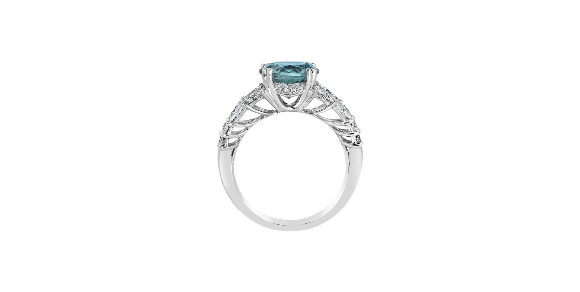 Diamond ring with Tourmalíne Luxury Spirit
