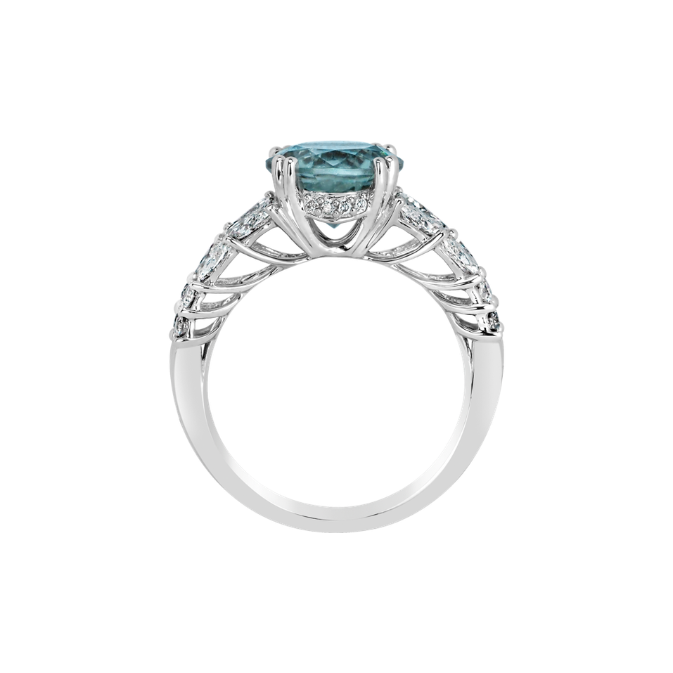 Diamond ring with Tourmalíne Luxury Spirit