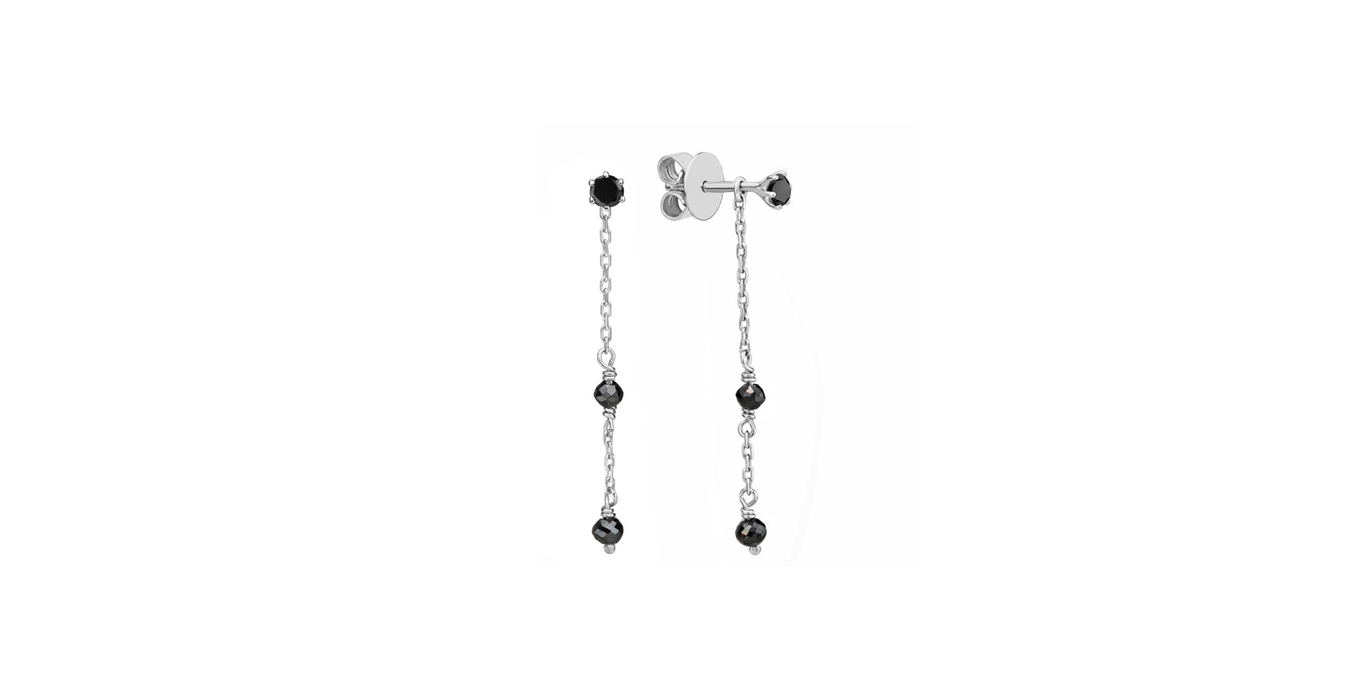 Diamond earrings Glance of Night