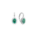Diamond earrings with Emerald Princess3