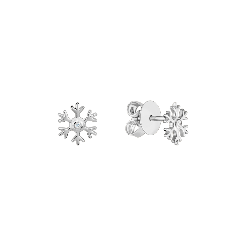 Diamond earrings Snowfall Sparkle