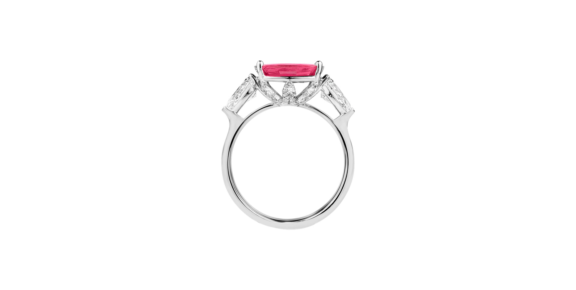 Diamond ring with Ruby Ruby Thunder