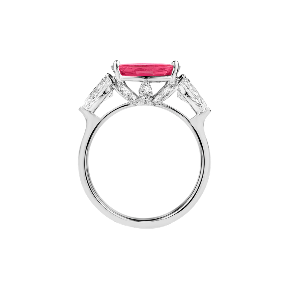 Diamond ring with Ruby Ruby Thunder