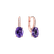 Diamond earrings with Amethyst Iris Elegance3