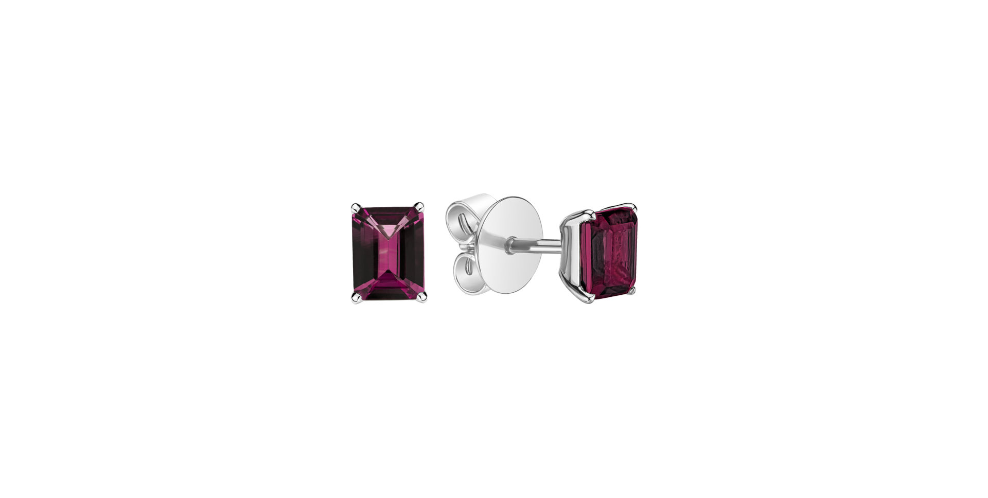 Earrings with Rhodolite Thostra
