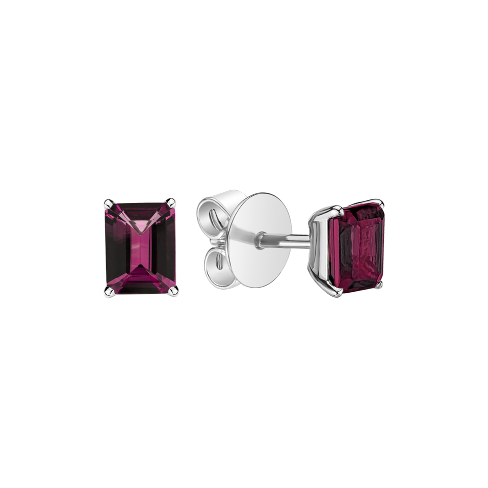 Earrings with Rhodolite Thostra