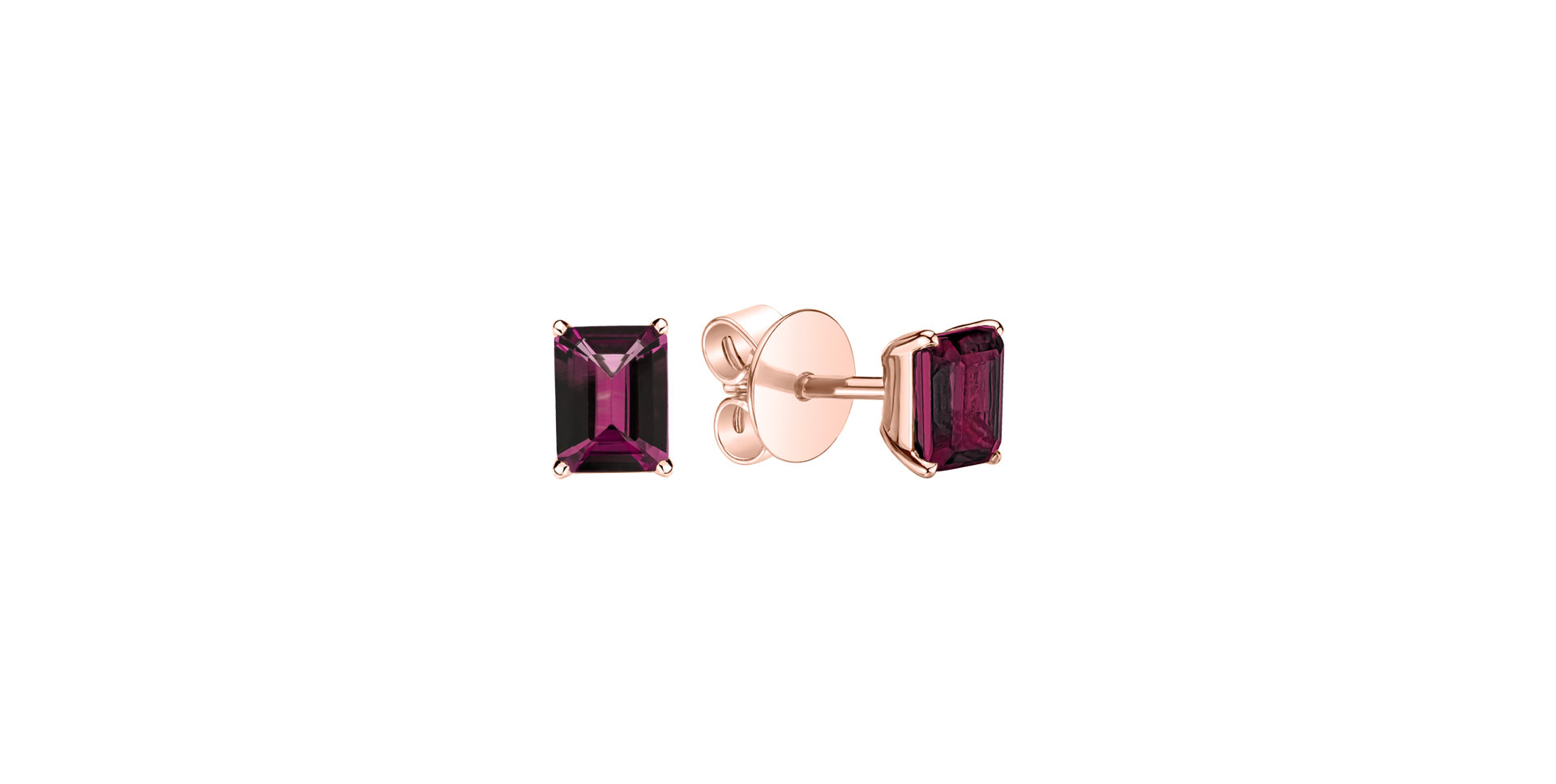 Earrings with Rhodolite Thostra
