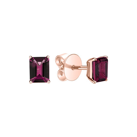 Earrings with Rhodolite Thostra