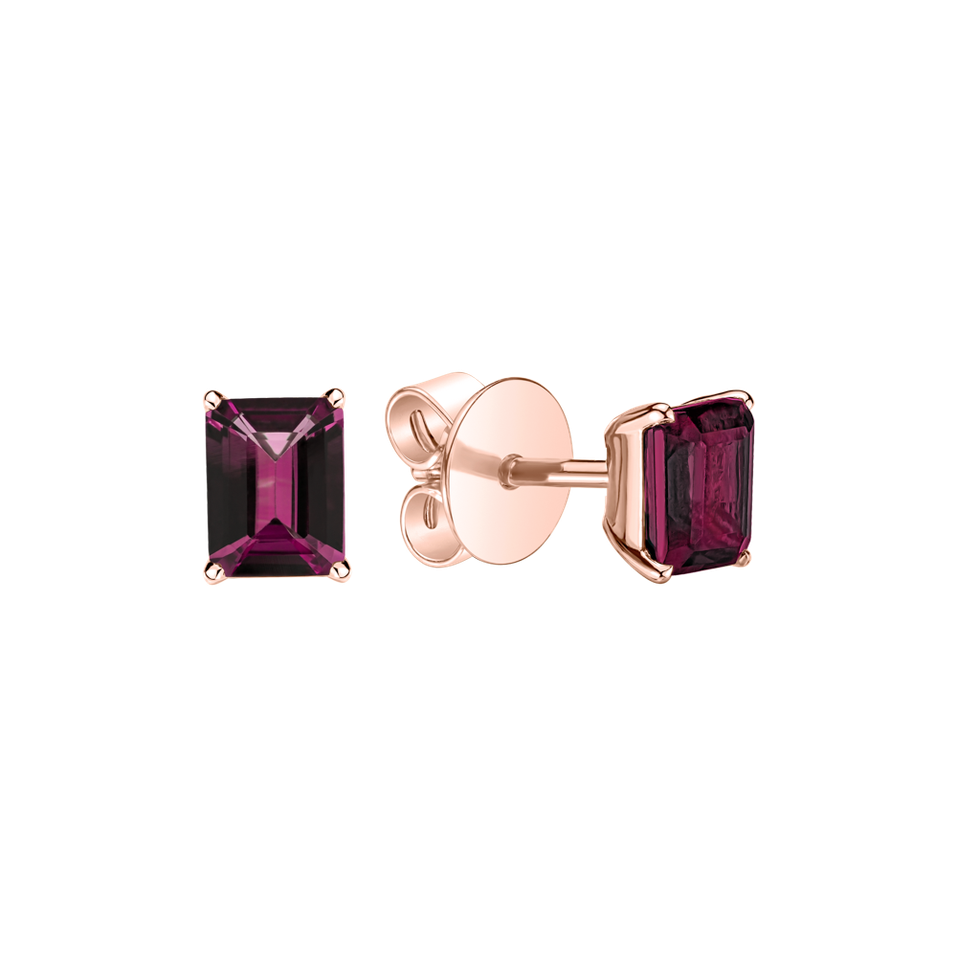 Earrings with Rhodolite Thostra