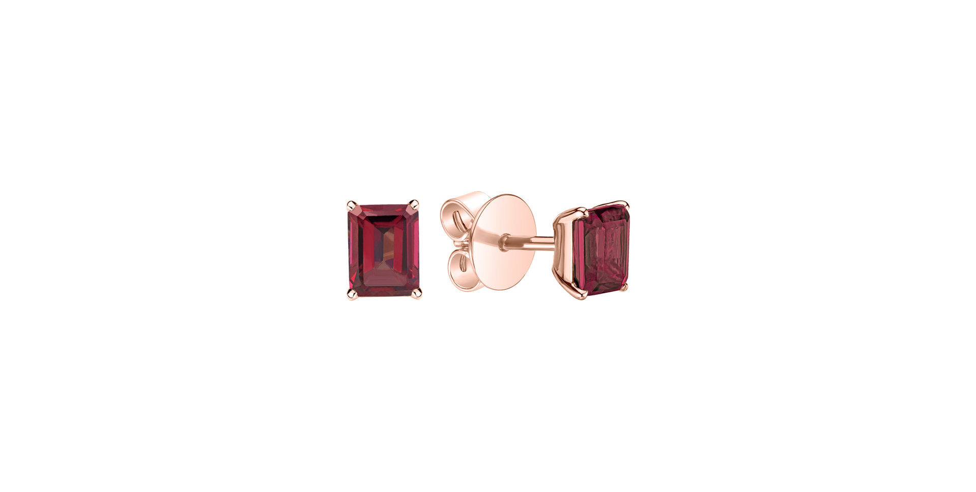 Earrings with Rhodolite Winslow