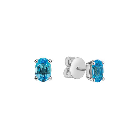 Earrings with Topaz Mystic Light