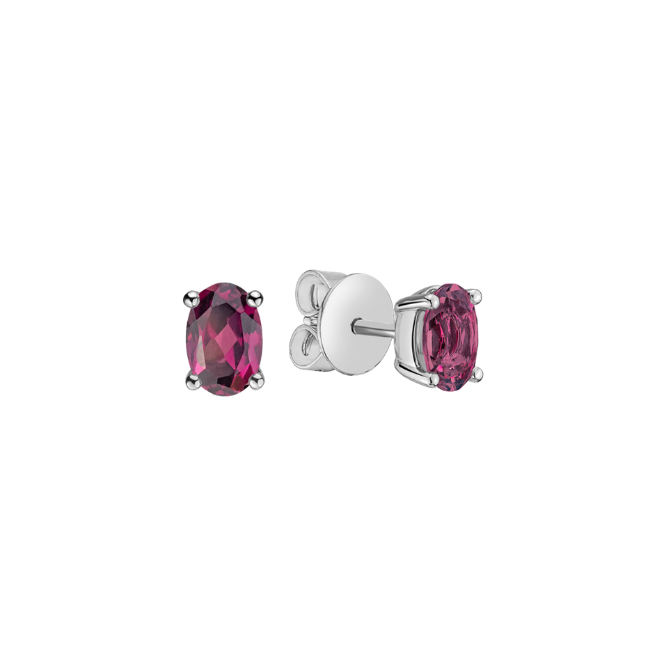 Earrings with Rhodolite Mystic Abyss
