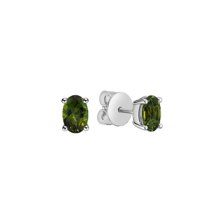 Earrings with Tourmaline Mystic Abyss