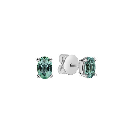 Earrings with Tourmaline Mystic Abyss