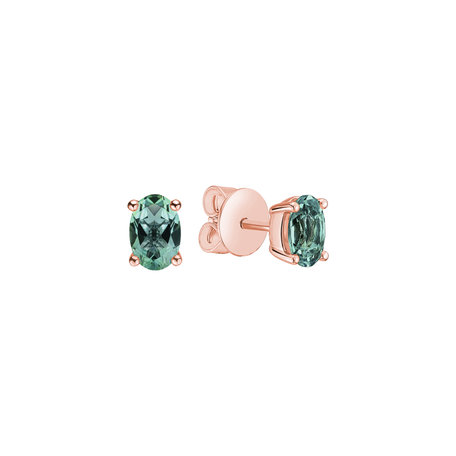 Earrings with Tourmaline Mystic Abyss