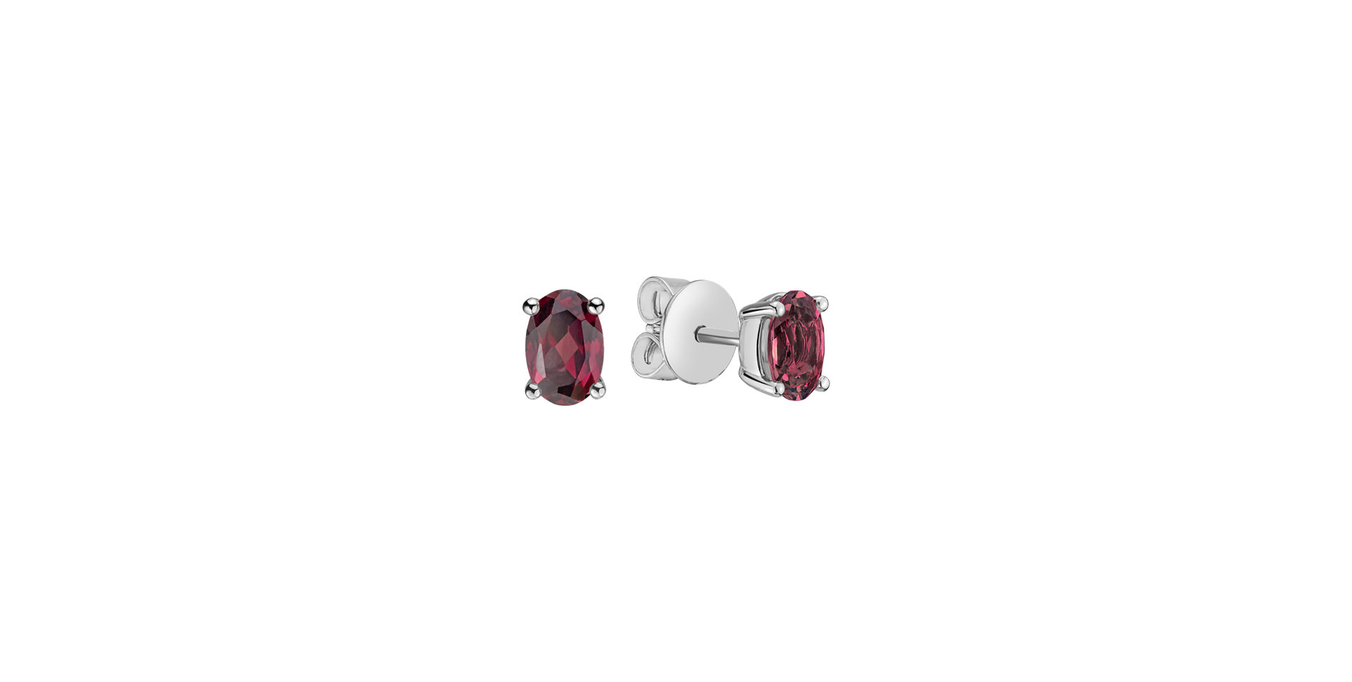 Earrings with Rhodolite Mystic Light