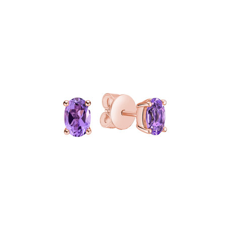 Earrings with Amethyst Mystic Light