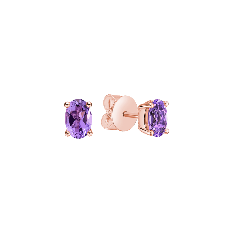 Earrings with Amethyst Mystic Light