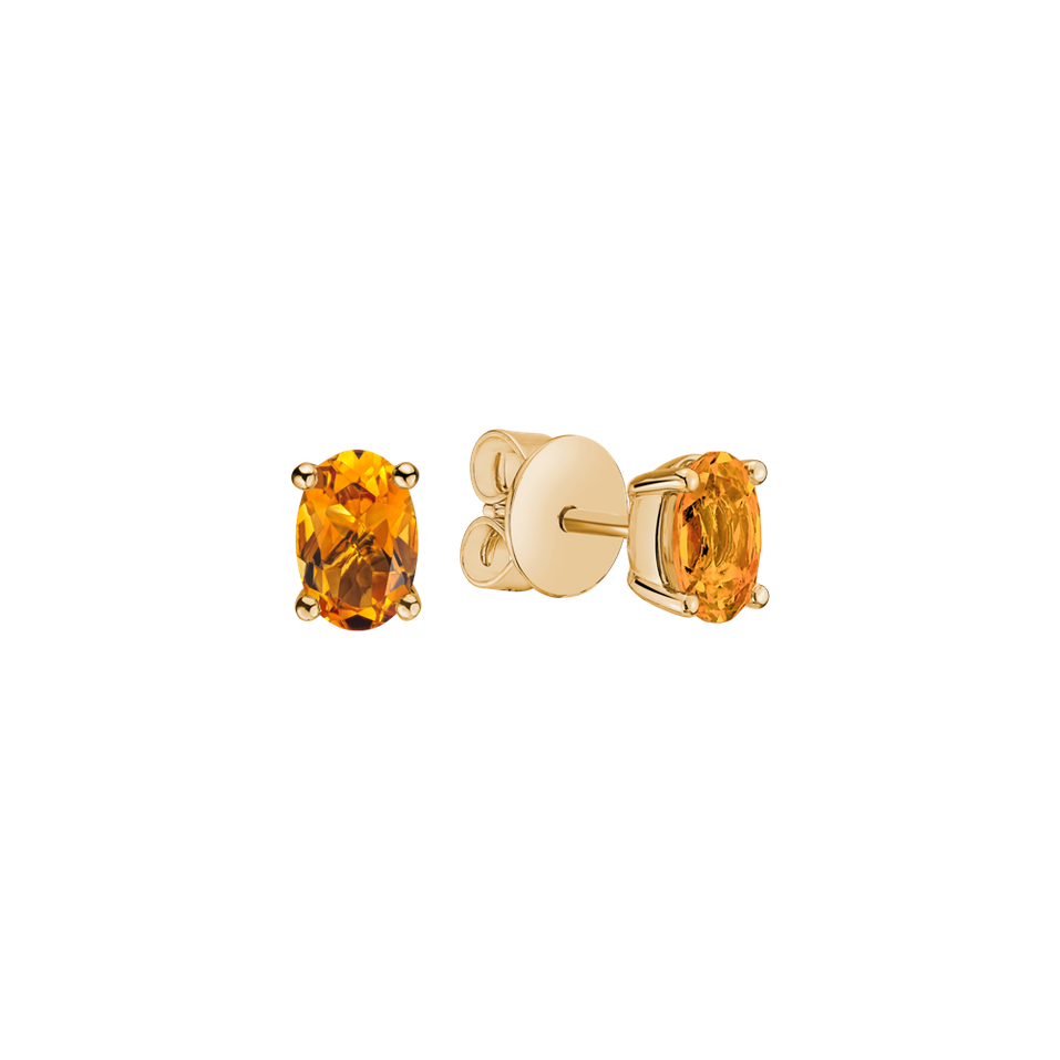 Earrings with Citrine Mystic Light