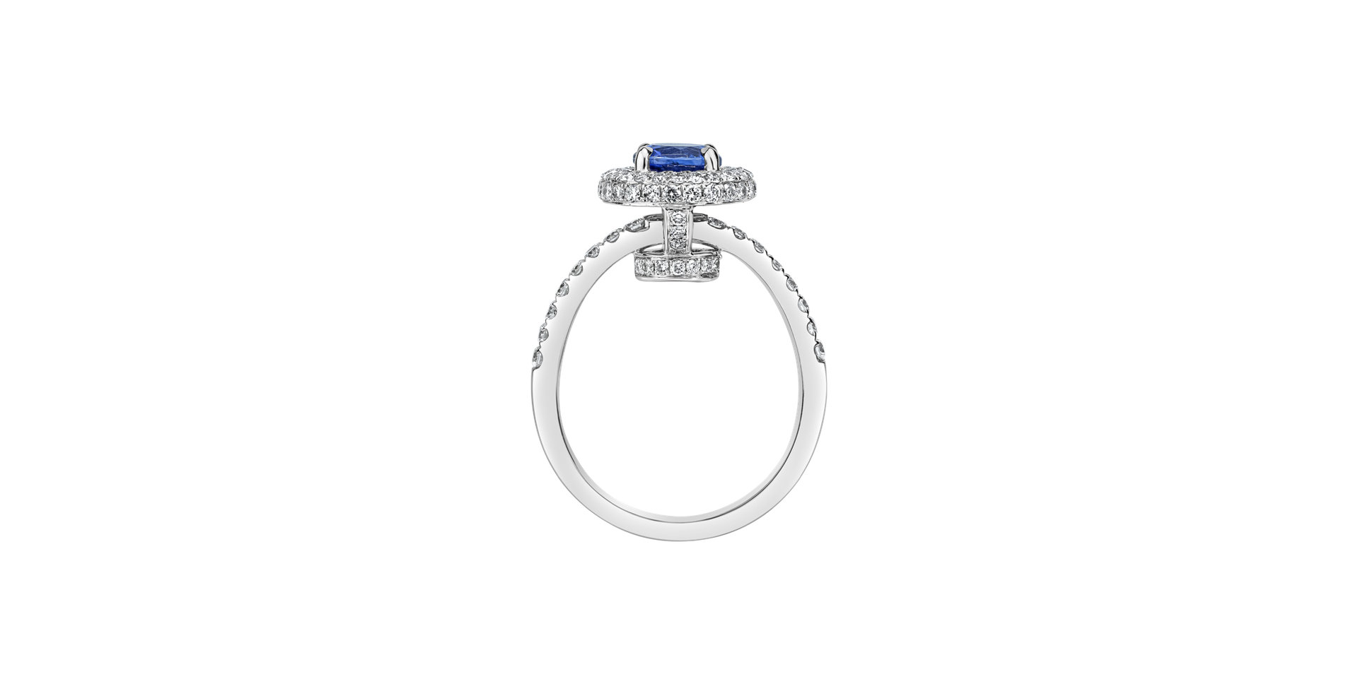Diamond ring with Tanzanite Muriel