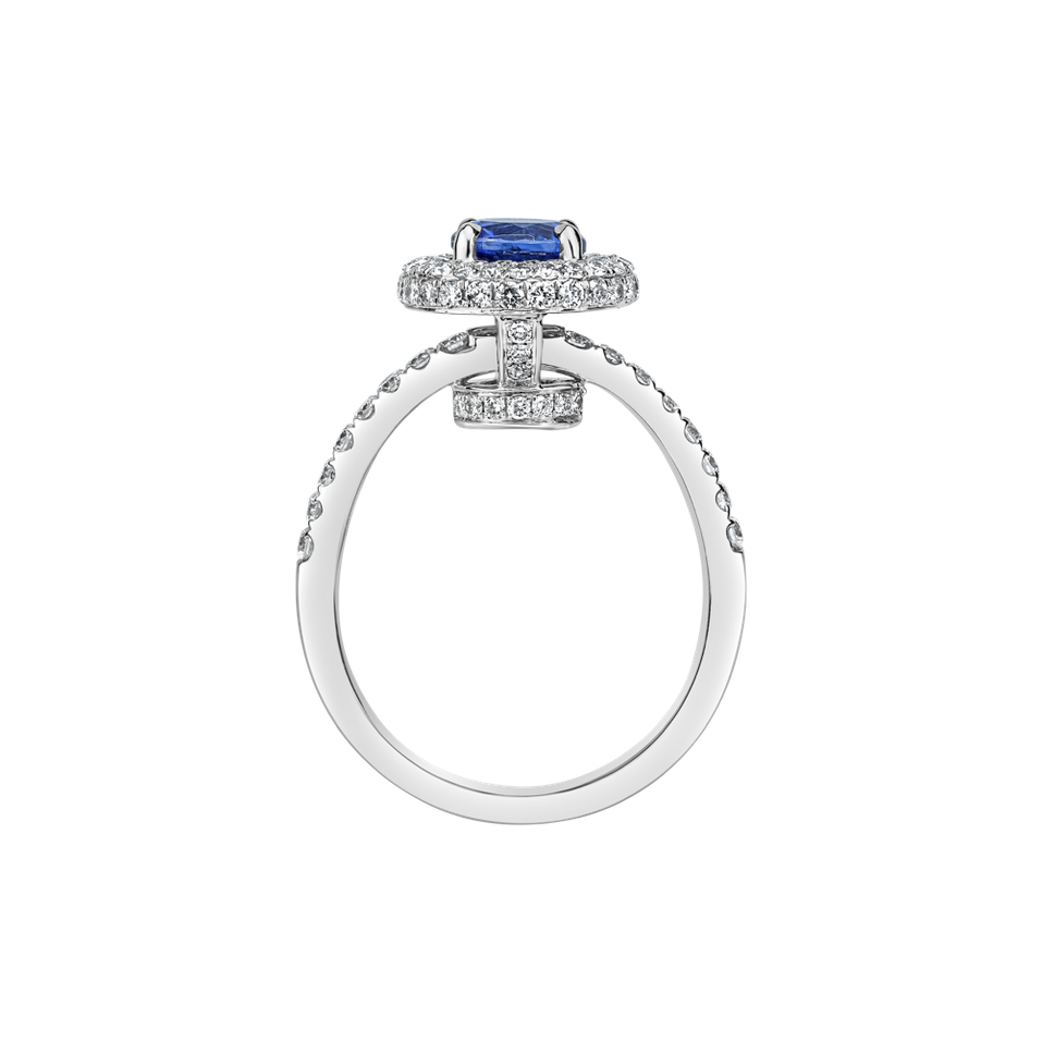 Diamond ring with Tanzanite Muriel