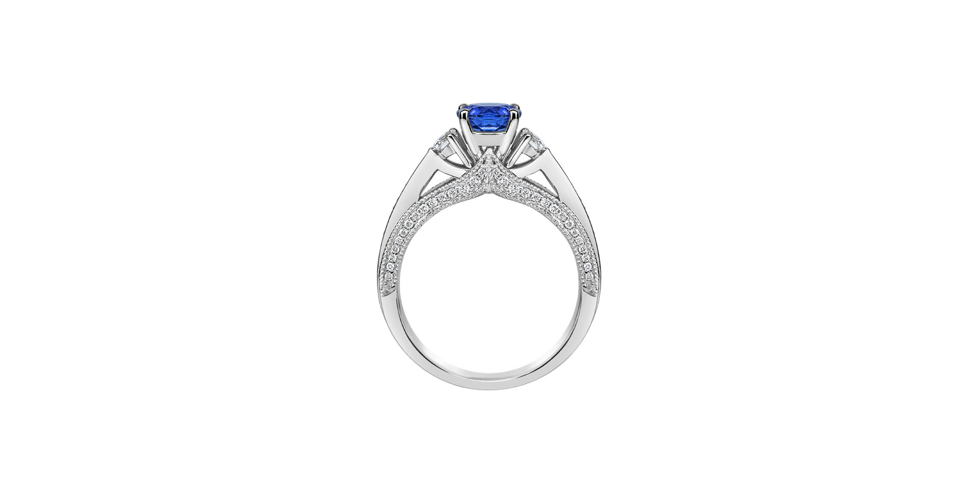 Diamond ring with Tanzanite Graciana