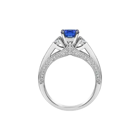 Diamond ring with Tanzanite Graciana