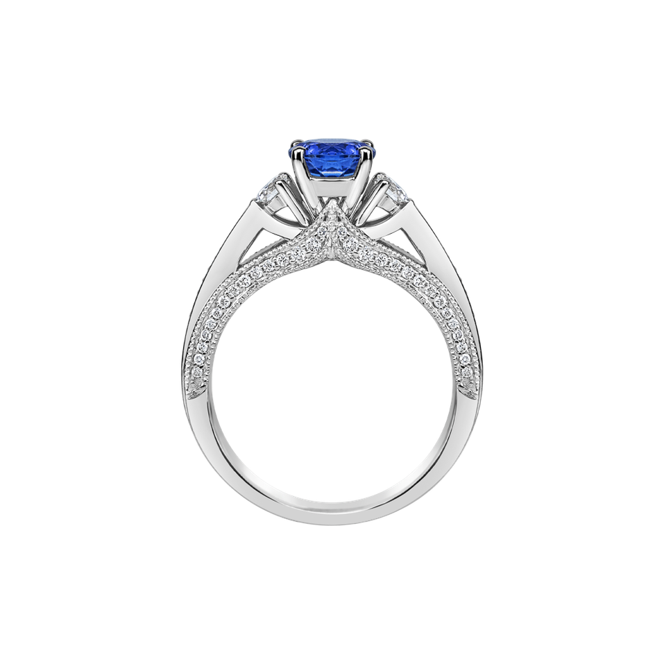 Diamond ring with Tanzanite Graciana