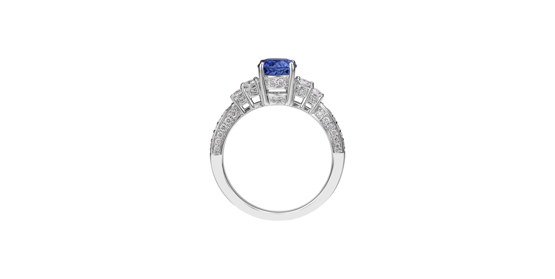 Diamond ring with Tanzanite Philomène