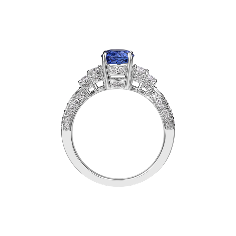 Diamond ring with Tanzanite Philomène