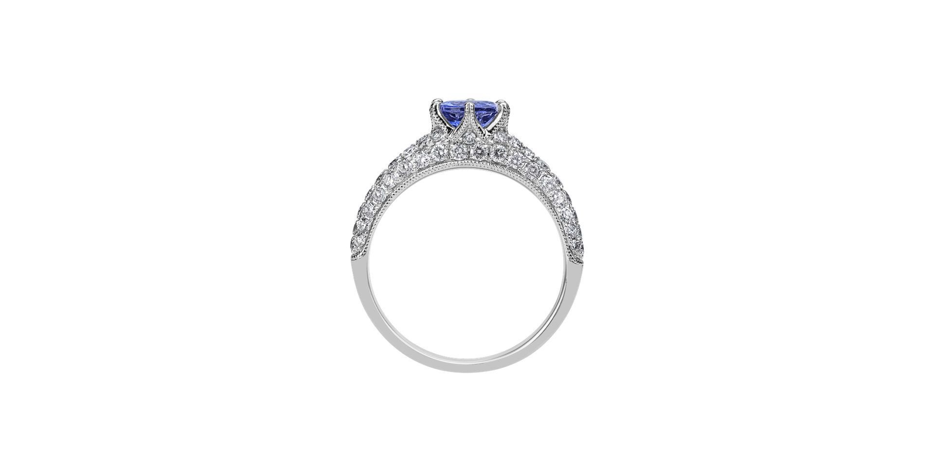 Diamond ring with Tanzanite Morrison