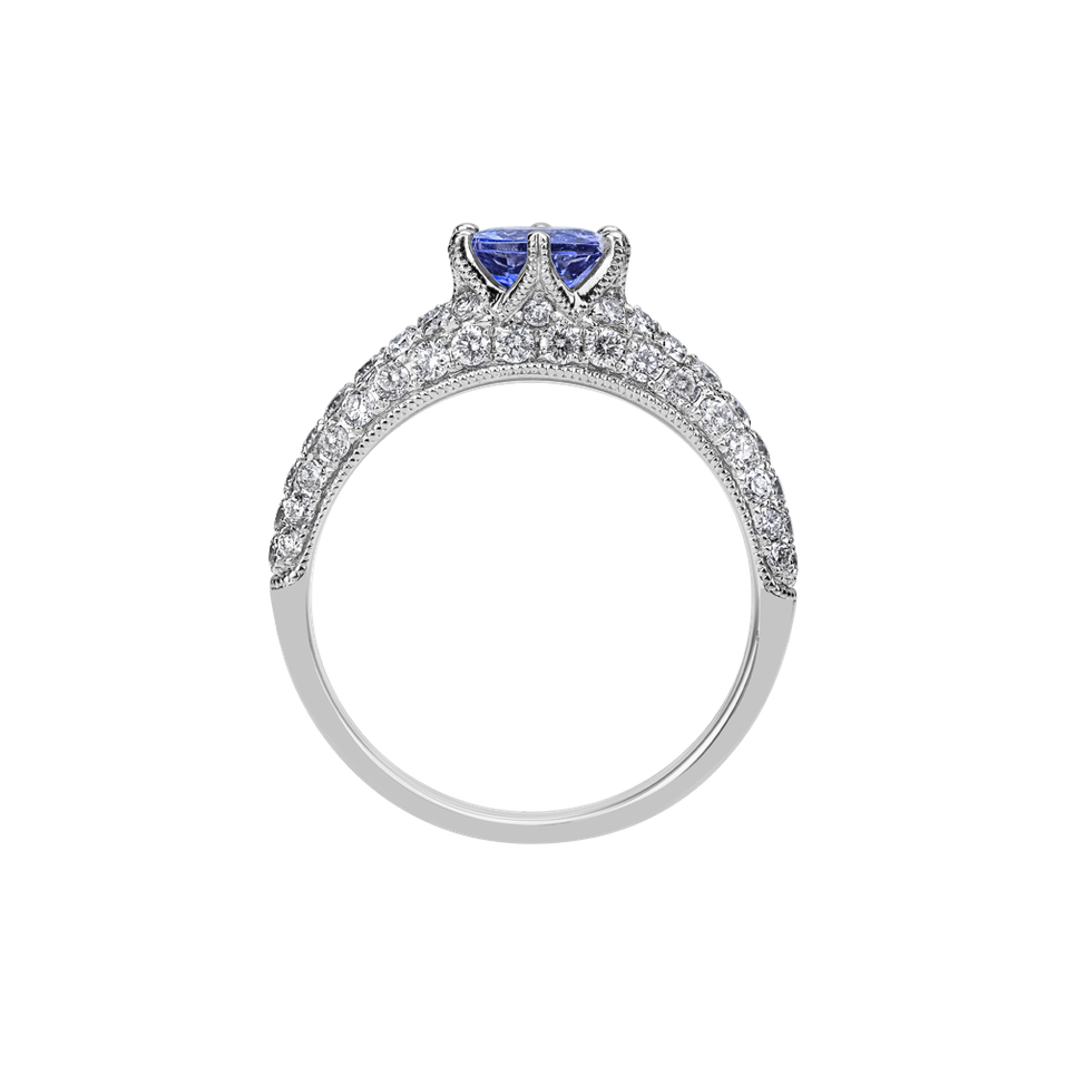 Diamond ring with Tanzanite Morrison