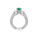 Diamond ring with Emerald Severina3