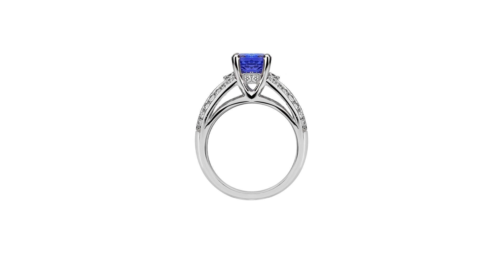 Diamond ring with Tanzanite Chantal