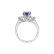 Diamond ring with Tanzanite Jacqueline3