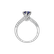 Diamond ring with Sapphire Thierry3