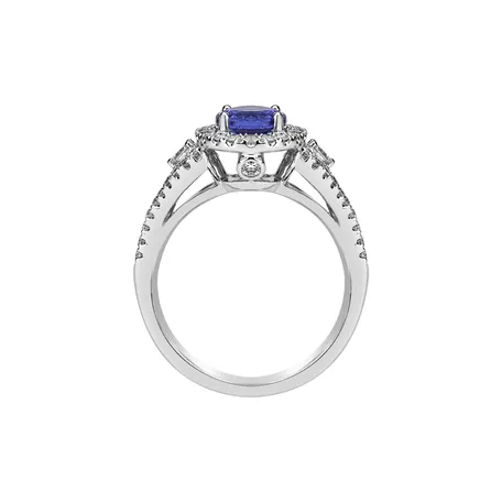 Diamond ring with Tanzanite Francoise
