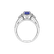 Diamond ring with Tanzanite Francoise3