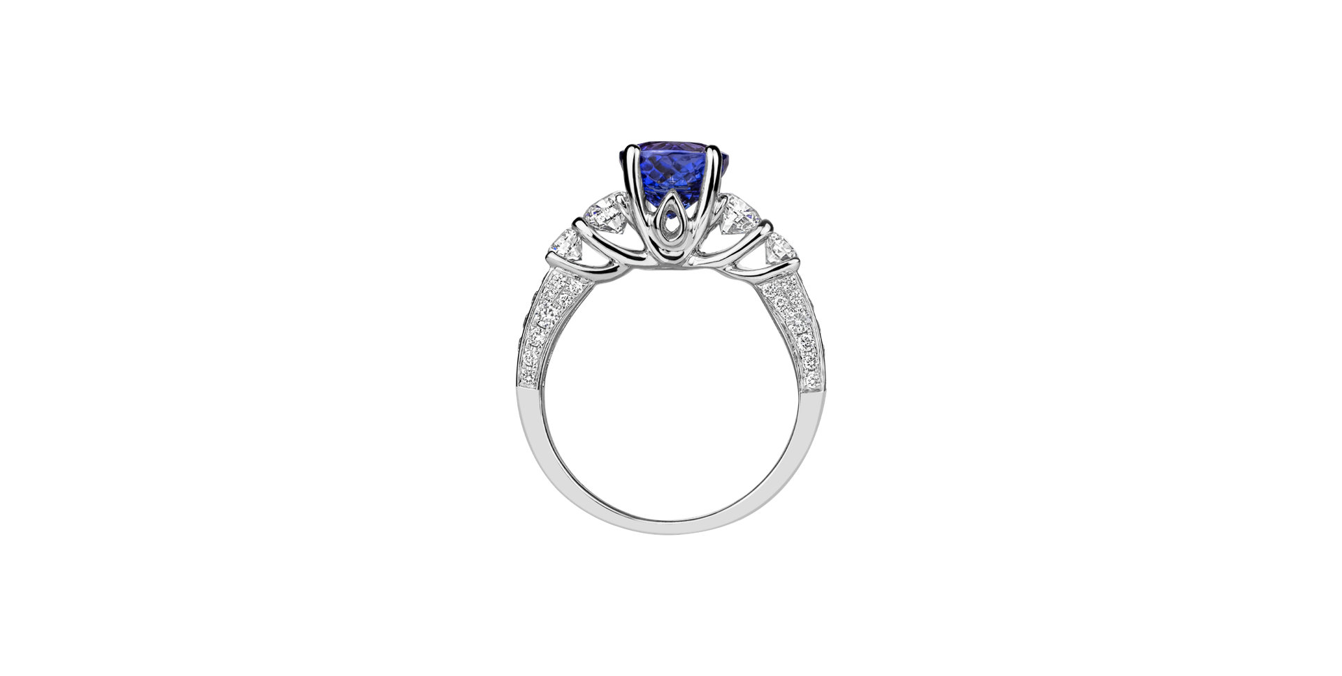 Diamond ring with Tanzanite Selina